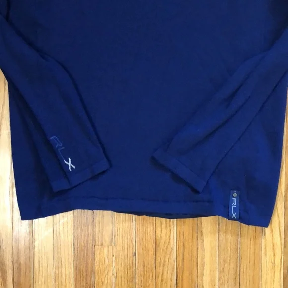 Ralph Lauren RLX performance wind blocking sweater navy blue men’s L - Picture 3 of 8